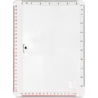 Sparco™ Full-Page Handheld Magnifier, 8.5" x 11" Lens, Acrylic