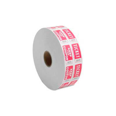 Sparco™ Double Ticket Roll, Red, 2000/Roll