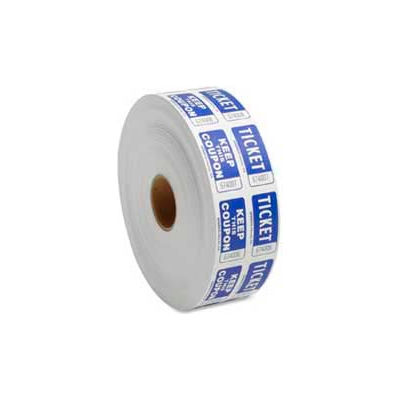 Sparco Double Ticket Roll, Blue, 2000/Roll