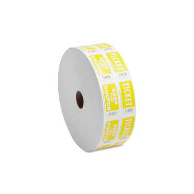 Sparco™ Double Ticket Roll, Yellow, 2000/Roll