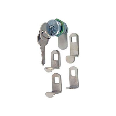 Ultra Hardware Mailbox Lock Kd 5 Cams Polybag - Chrome - Pkg Qty 12