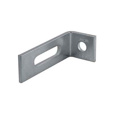 Unistrut 1-5/8" 90° Fitting P1498eg, 1 Hole, 1 Slot, Electro-Galvanized - Pkg Qty 25