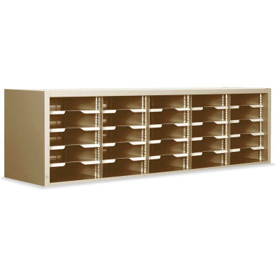Marvel® Utility Sorter with Adjustable Shelves, 16"H x 60"W, Putty