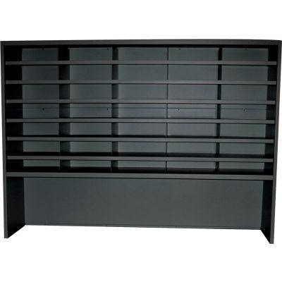 Marvel Utility Sorter with Riser, 60"W x 14"D x 42"H - Black