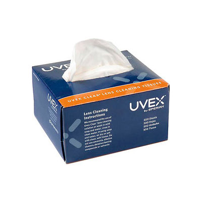 Uvex Clear Lens Cleaning Tissues, S462, 500/Box