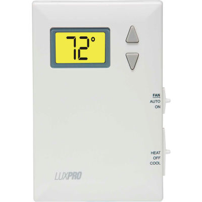 LUX Low Voltage Digital Non-Programmable Thermostat PSD011B - 1 Stage Heat and Cool 24 VAC - Pkg Qty 10