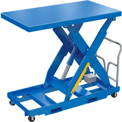 Portable Electric Hydraulic Lift Table 12V DC 30x48 - 1000 Lb. Capacity