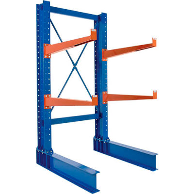 Cantilever Rack MD Single Sided Unit, 8'H x 24" Arms, 5,300 lb Cap. Baked Enamel