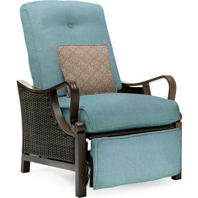 Hanover Ventura Outdoor Luxury Recliner, Ocean Blue