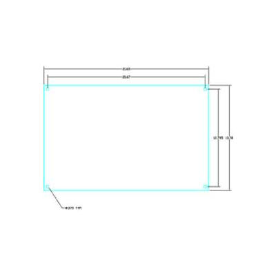 Vynckier Abp2416s Aria 24" X 16" Steel Back Plate - Min Qty 2
