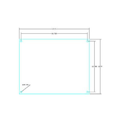 Vynckier AFPH1208A-KIT ARIA 12" X 8" Hinged Aluminum Front Plate Kit