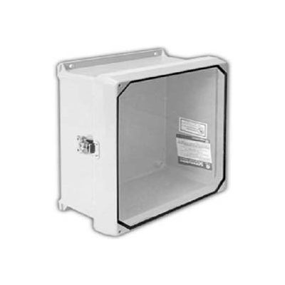 Vynckier CVJ606HWLL1 CVJ 6" X 6" Non-Metallic Enclosure, Clearview Window, Hinge, 1 Twist Latch