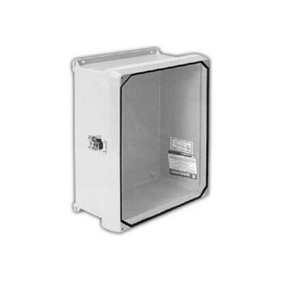 Vynckier CVJ806HWLL1 CVJ 8" X 6" Non-Metallic Enclosure, Clearview Window, Hinge, 1 Twist Latch