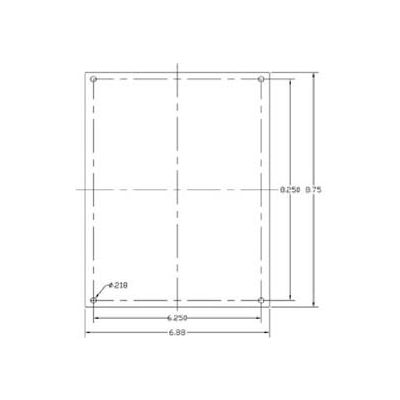 Vynckier Mp1008n Vj 10" X 8" Non-Metallic Mounting Plate - Min Qty 8