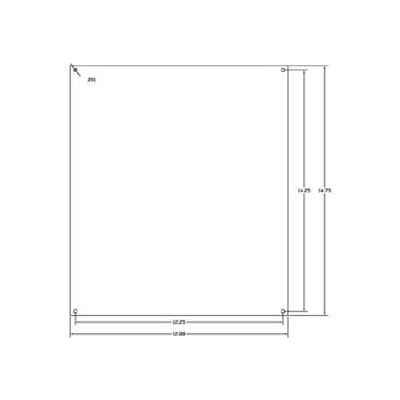 Vynckier Mp1614n Vj 16" X 14" Non-Metallic Mounting Plate - Min Qty 4