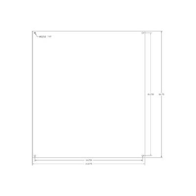 Vynckier Mp1816s Vj 18" X 16" Steel Mounting Plate - Min Qty 5