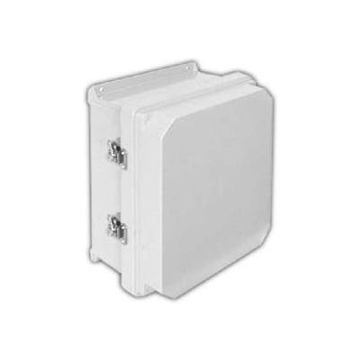 Vynckier RVJ1210NHWLL2 RVJ 12" X 10" Non-Metallic Enclosure/Raised Cover/2 Twist Latch
