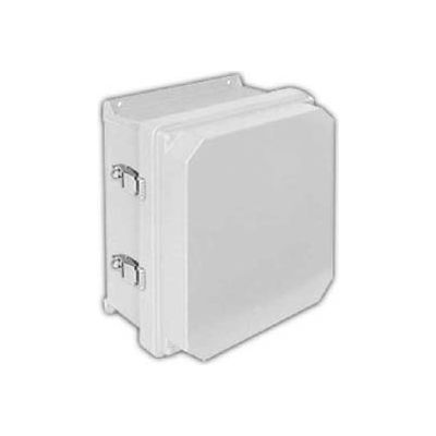 Vynckier RVJ1816HWPL2 RVJ 18" X 16" Non-Metallic Enclosure/Raised Cover/Hinge/2 Padlockable Latches