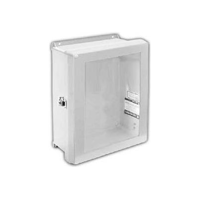 Vynckier VJB1008HWLL1 VJB 10" X 8" Non-Metallic Enclosure, Bonded Window, Hinge, 1 Twist Latch