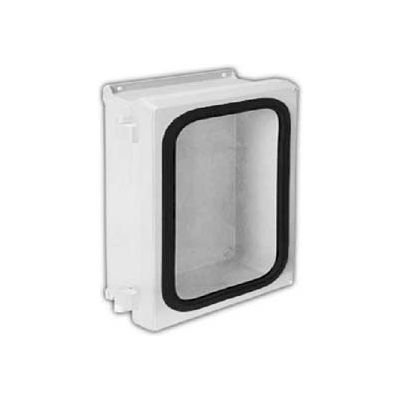 Vynckier VJG1008NHW VJG 10" X 8" Non-Metallic Enclosure, Gasket Window, Non-Metallic Hinge, 2 Screws