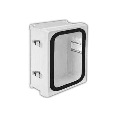 Vynckier VJG1210NHWPL2 VJG 12" X 10" Non-Metallic Enclosure/Gasket Window/2 Padlockable Latch