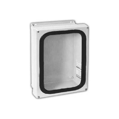 Vynckier VJG1210W VJG 12" X 10" Non-Metallic Enclosure, Gasket Window, 4 Corner Screws