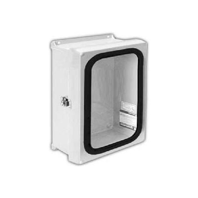 Vynckier VJG806HWLL1 VJG 8" X 6" Non-Metallic Enclosure, Gasket Window, Hinge, 1 Twist Latch