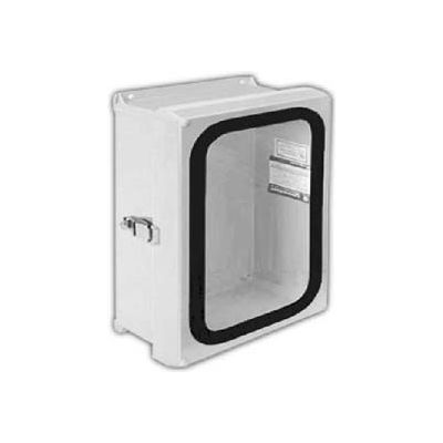 Vynckier VJG806HWPL1 VJG 8" X 6" Non-Metallic Enclosure, Gasket Window, Hinge, 1 Padlockable Latch