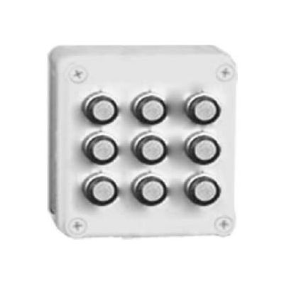 Vynckier Vm775-Pbm9 Vm 7" X 7" X 5" Non-Metallic Enclosure, Nine 22.5mm Push Button Holes -Min Qty 2