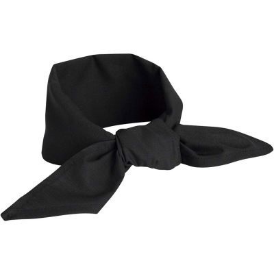 Chef Designs Neckerchief, Black, Polyester/Cotton, 40" x 20"
