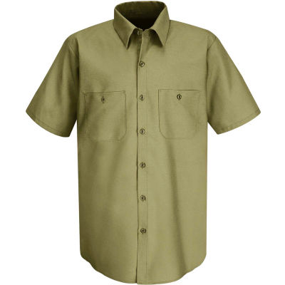 mens khaki work shirts