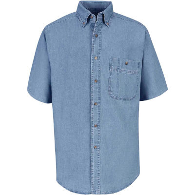 Red Kap® Men's Wrangler Denim Shirt XL SD20-SD20MSSSXL
