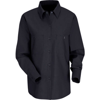 Red Kap® Women's Industrial Work Shirt Long Sleeve Navy Regular-2XL SP13