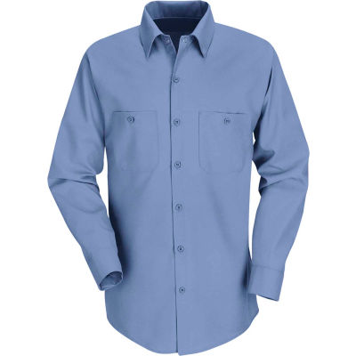 Red Kap® Men's Industrial Work Shirt Long Sleeve Petrol Blue Long-5XL SP14