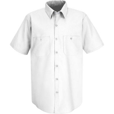 Red Kap® Men's Industrial Work Shirt Short Sleeve White 4XL SP24