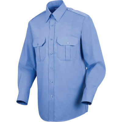 Horace Small Sentinel® Unisex Basic Security Long Sleeve Shirt Medium Blue L367 - SP56