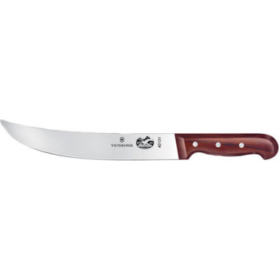 Victorinox 10 Cimeter Knife, Curved Blade, Rosewood Handle 40131