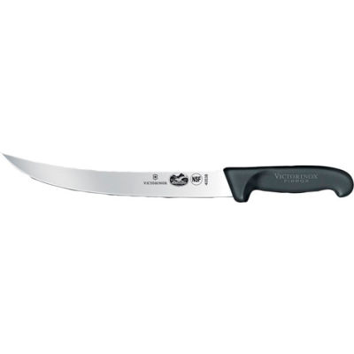 Victorinox 10 Butcher And Breaking Knife, Black Fibrox Handle 40538