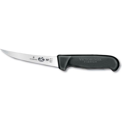 Victorinox 12 Chefs Slicer Knife, Semi-flexible Pointed Blade, 1-1/8" Wide, Fibrox Handle 40541