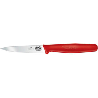 3-1/4", Polypropylene  Handle, Spear Point Red Paring Knife