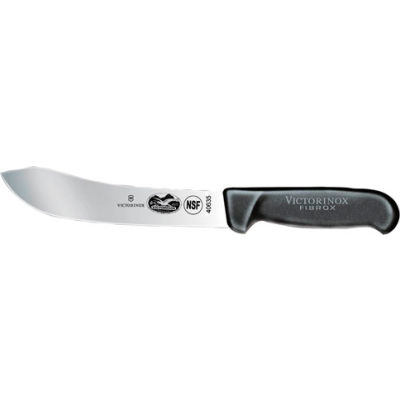 Victorinox 7 Butcher Knife, Straight Blade, Black Fibrox Handle 40635