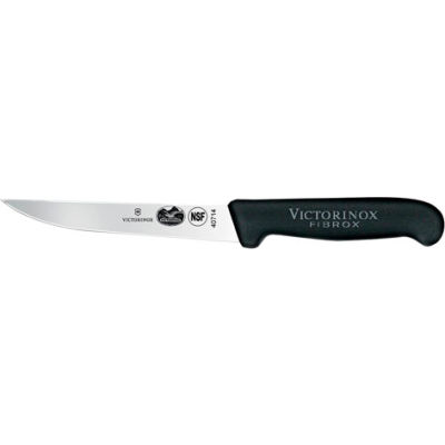 Victorinox 6 Fillet Knife, Straight Blade, Semi-flexible, Black Fibrox Handle 40714