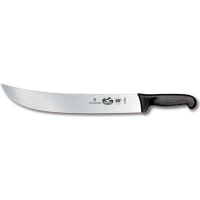 Victorinox 14 Cimeter Knife, Curved Blade, Black Fibrox Handle 41534