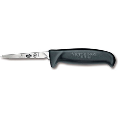 Victorinox 3 Poultry, Slant Point Vent, Boning Knife, Medium Fibrox Handle 41820