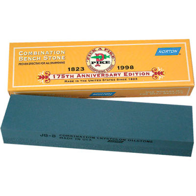 Sharpening Stone, Combination Fine and Coarse, JB8, Crystolon, 8" x 2" x 1"