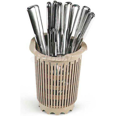 Vollrath, Traex Plastic Flatware Cylinder Storage System, 1370, 4-1/2" Diameter, Beige - Pkg Qty 36