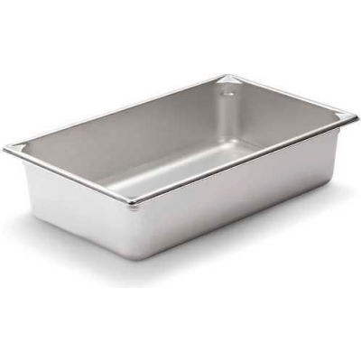 Vollrath® Super Pan V Stainless Steam Table Pan, 30042, 4" Depth, 1/1 Size - Pkg Qty 6
