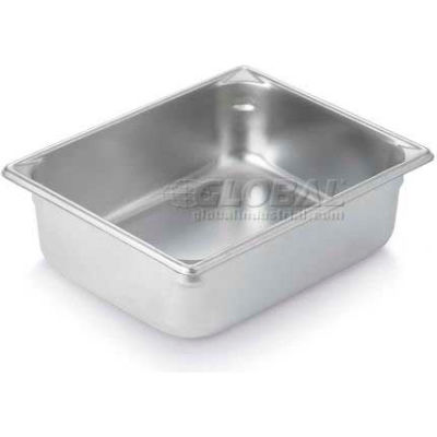 Vollrath® Super Pan V Stainless Steam Table Pan, 30242, 4" Depth, 1/2" Size - Pkg Qty 6