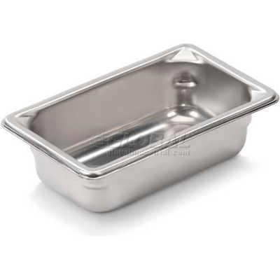 Vollrath, Super Pan V Stainless Steam Table Pan, 30922, 2" Depth, 1/9 Size - Pkg Qty 6