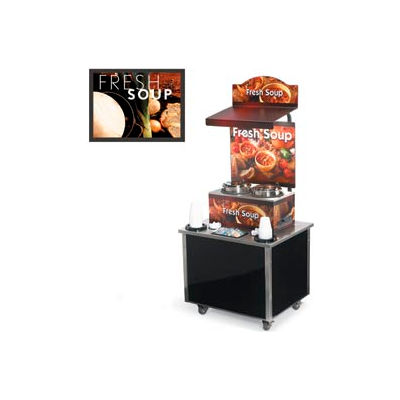 Vollrath® Cayenne® 3702802, Twin Well 7 Qt. Soup Merchandisers - Kiosks Tuscan
